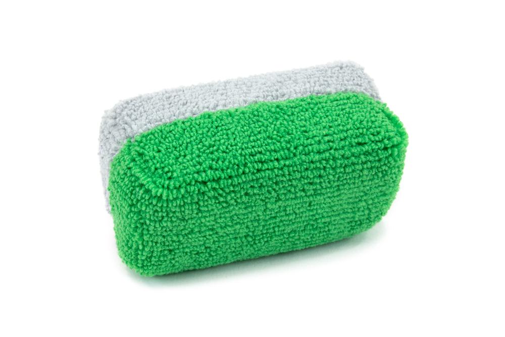 Autofiber Mini Saver Applicator - Terry Microfiber Coating Applicator Sponge with Plastic Barrier