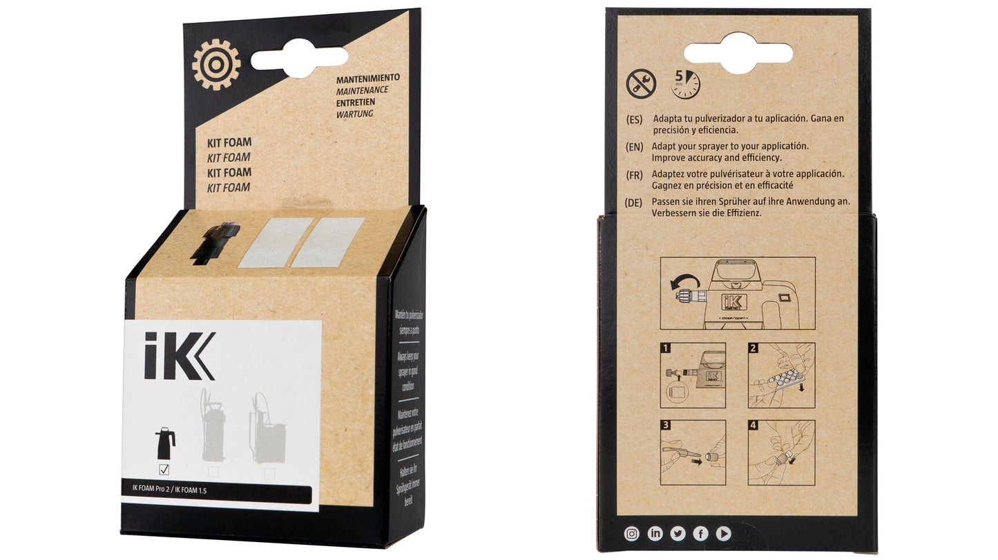 iK Foam 1.5 & Pro 2 Nozzle Kit W/ Felt disc