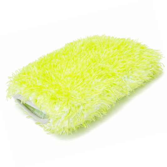 Autofiber Green Monster Hybrid Car Wash Pad Sponge Mitt - 10 in x 8 in