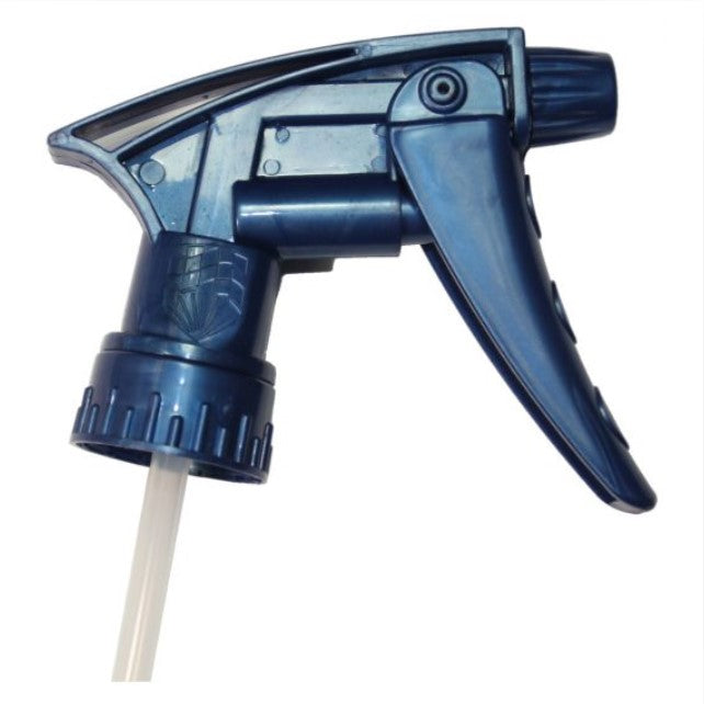 Chemical resistant spray trigger in blue