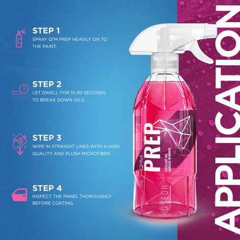 Gyeon Q2M Prep 500 ml application