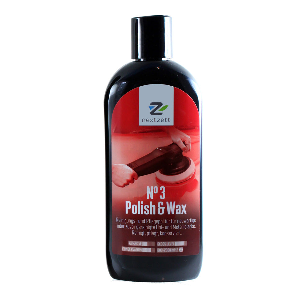nextzett No. 3 Polish & Wax - One Step Polish Wax - 250 ml (8.5 oz)