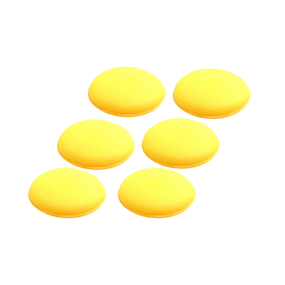 Yellow foam applicator pad 6 pack