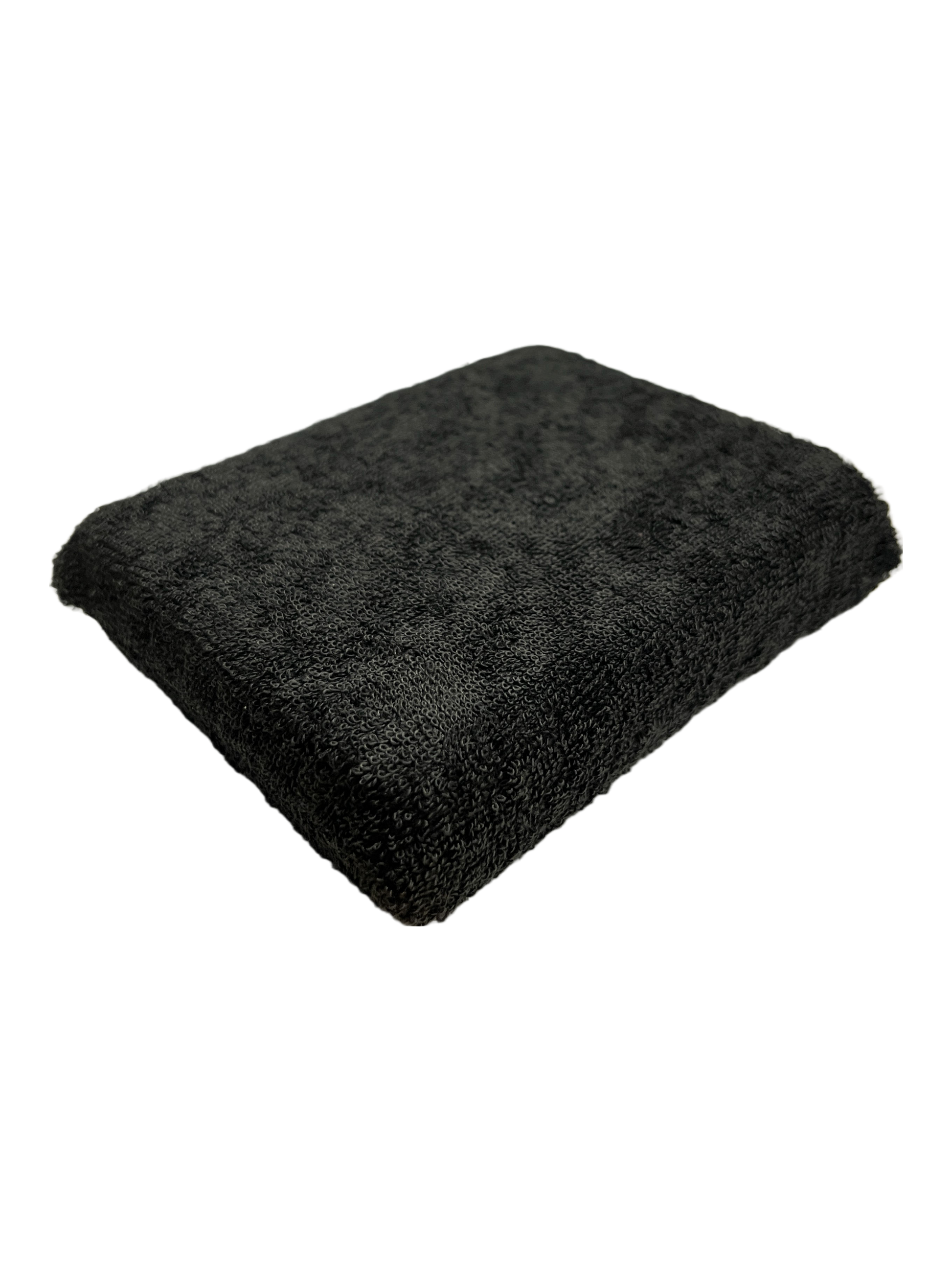 Black microfiber wax applicator pad sponge
