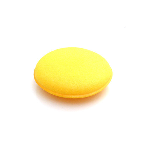 Yellow Wax & Polish Foam Applicator Pad for applying polishes, waxes, tire dressing