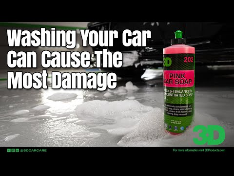 3D Pink Car Soap how to use and in action. Pink Car Soap creates thick suds that safely wash away dirt.